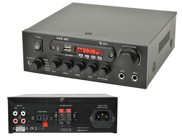 AV KAD2BT stereo zosilňovač BT, USB, FM