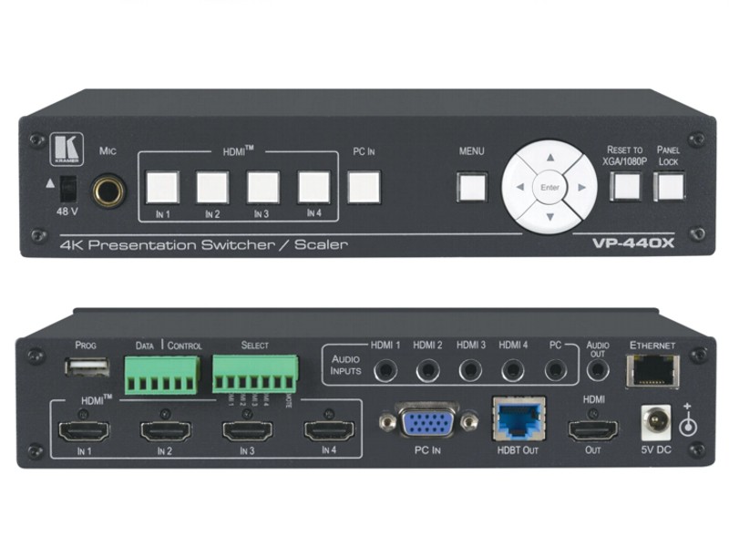 Kramer VP-440X 18G 4K switcher, scaler