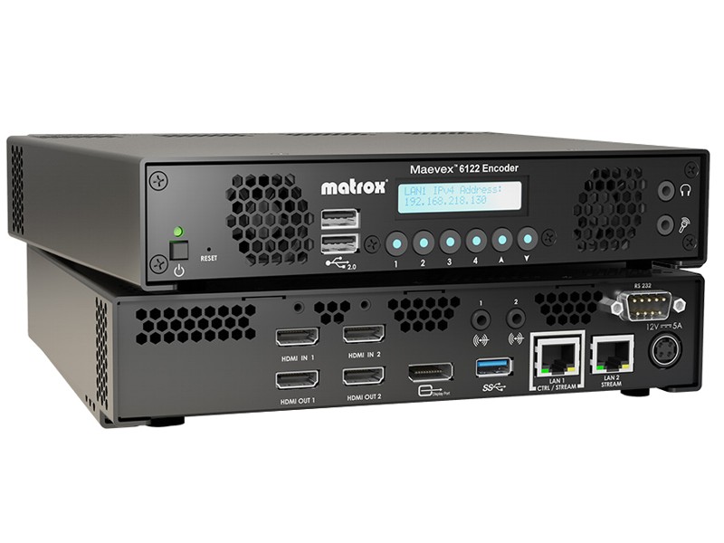 Matrox Maevex 6122 Dual 4Kp60 Encoder