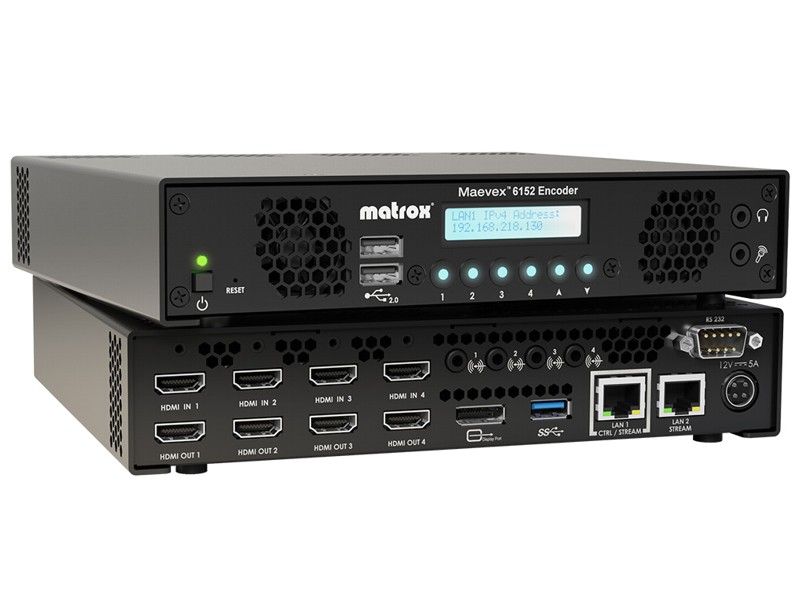 Matrox Maevex 6152 Quad 4Kp60 Encoder