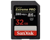 SanDisk Extreme Pro SDHC 32 GB 280/250 MB/s UHS II