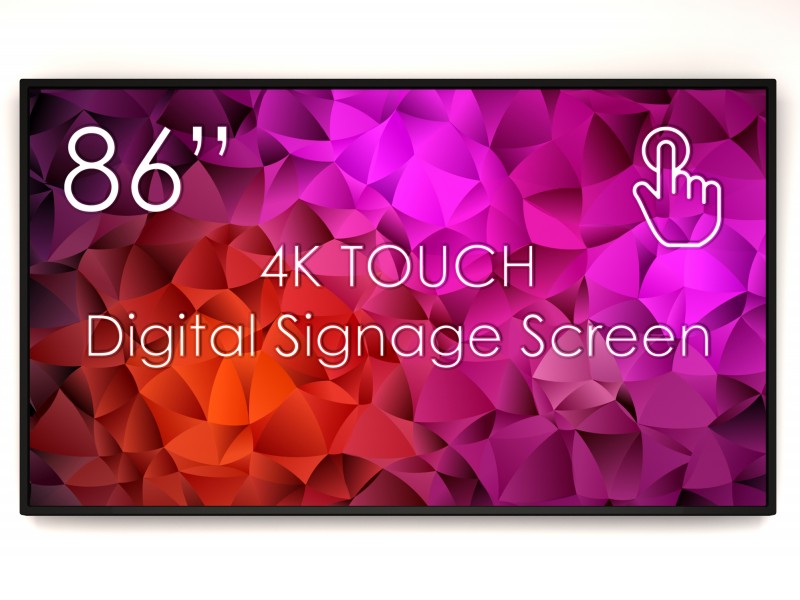 Digital Signage Touch monitor 86" 4K