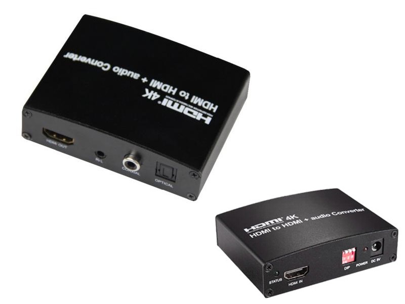 Zosilova HDMI a audio extraktor