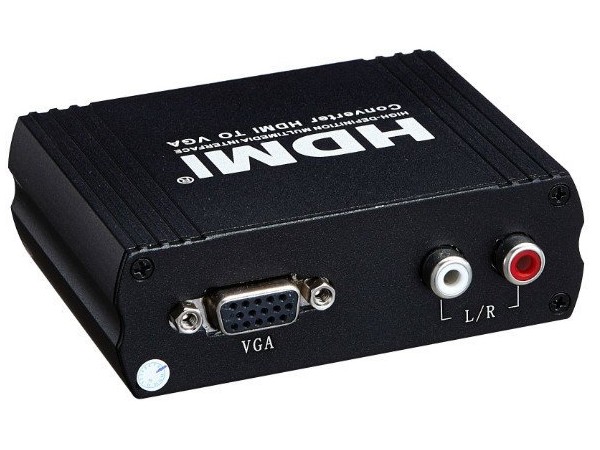 Konvertor HDMI na VGA + audio