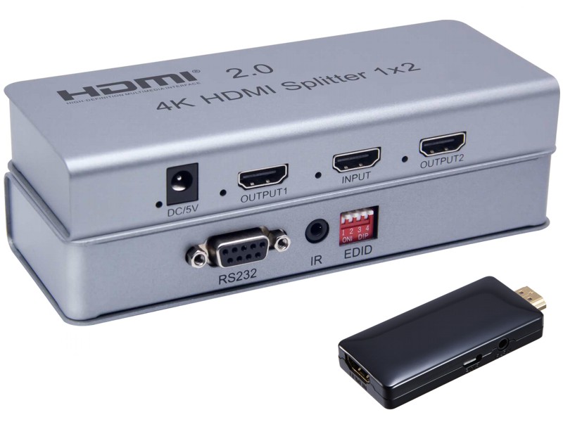 Rozboova HDMI 1-2 4K 2K 60Hz, repeater
