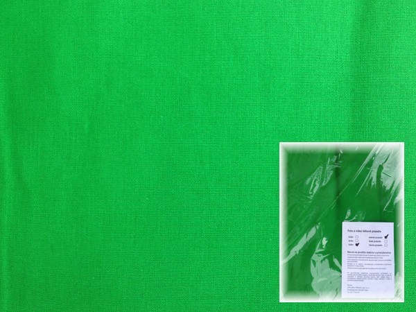 Zelené látkové pozadie 3x6m