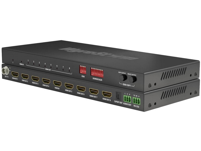 Wyrestorm 1x8 HDMI 4K scaler splitter