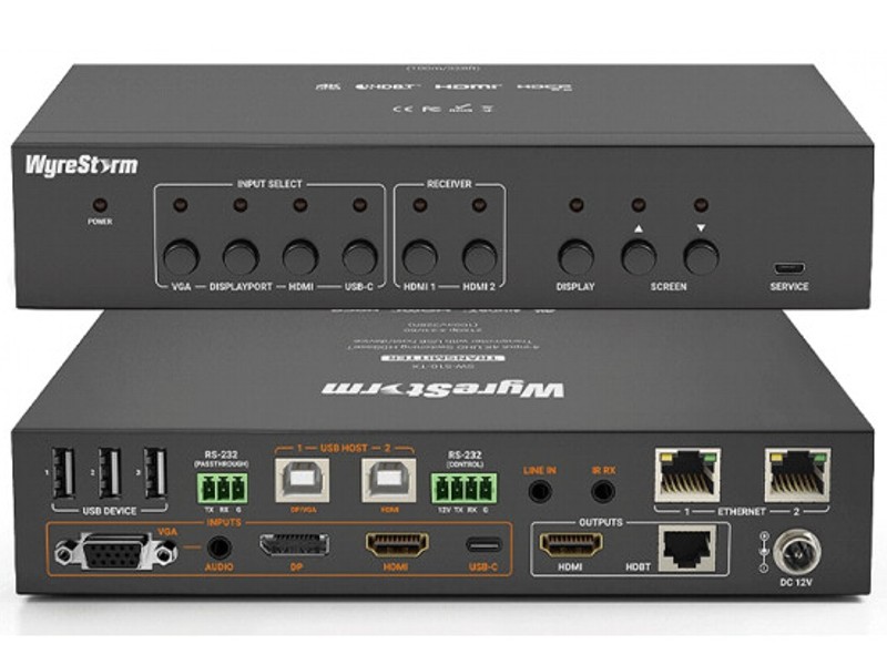 Wyrestorm 4-Input 4K HDBaseT Switcher with USB